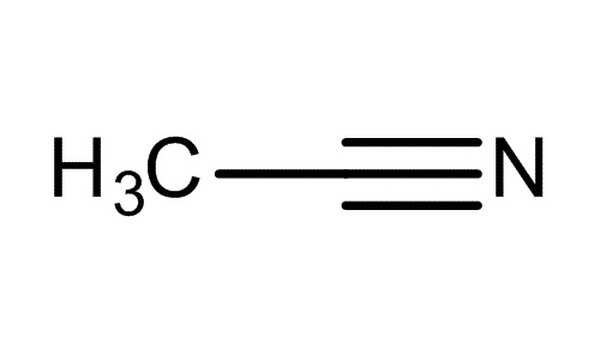 Công thức hóa học và cấu trúc phân tử của acetonitrile